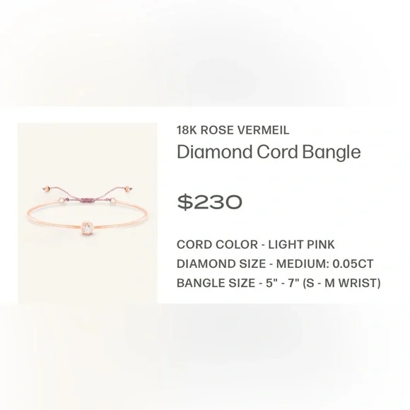Magal 18k Rose Gold Vermeil Diamond Bracelet - Picture 4 of 4